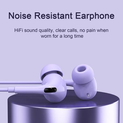 Wired Earphones with Mic Enhanced Sound Quality Noise Reduction 360-degree Surround Sound Long-lasting Comfortable Headphones