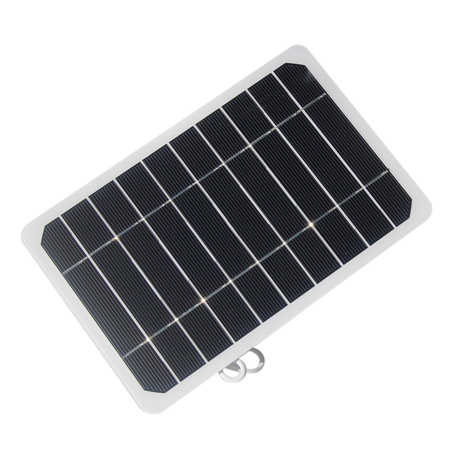 

Зарядное устройство для солнечной панели с USB-кабелем для наружных камер видеонаблюдения, водонепроницаемая монокристаллическая солнечная панель IP65 5W5V