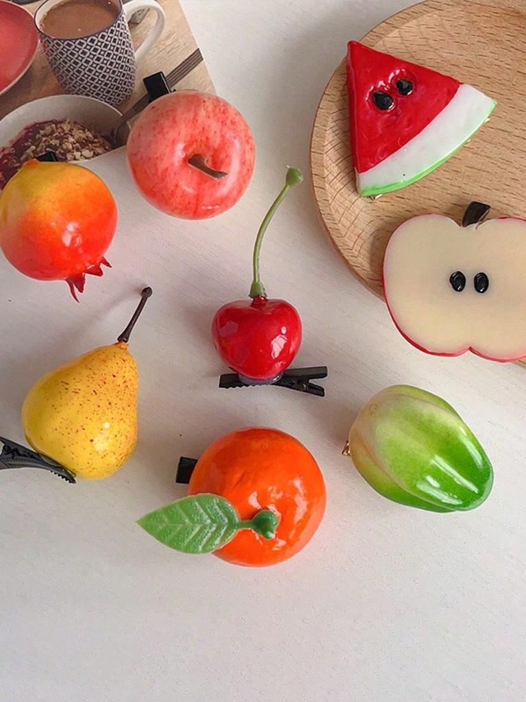 Mixed Faux Plant & Butterfly Hair Clips Cute Grass Mushroom Flower Hair Clips Suitable For Women Perfect For School, Family Gatherings