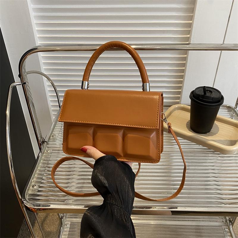 

3D Chocolate Block Crossbody Bag - Autumn 2023 Women s Fashion Square Shoulder Bag