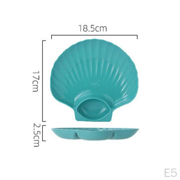 Dumpling Plate with Sauce Compartment Serving Holder Platter Tray for Party