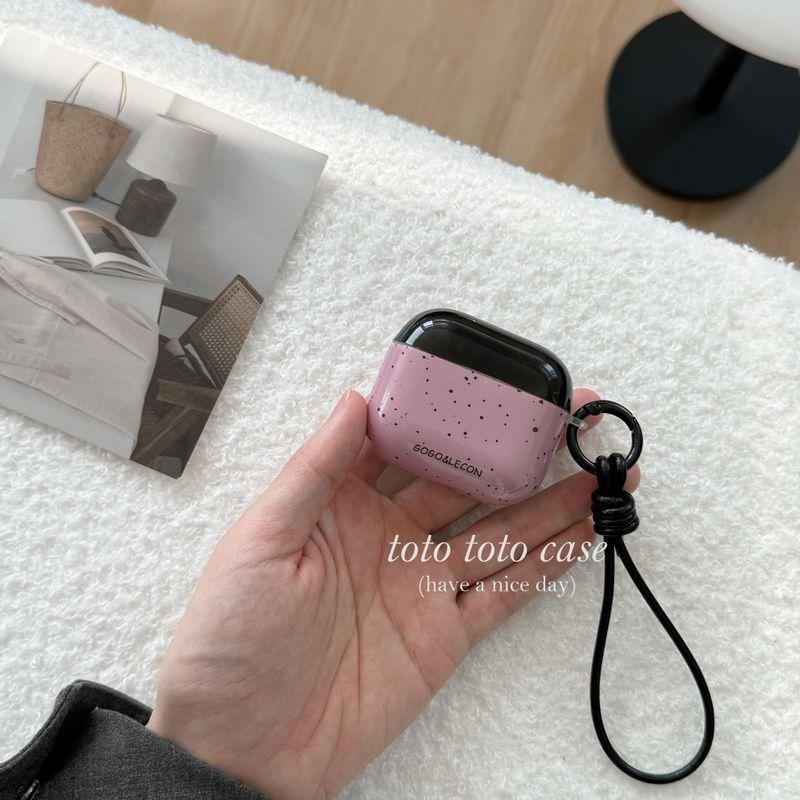 

to Apple 1/2 Generation Bluetooth Earbuds Case Airpods3 Generation New Arrival Niche Style Lanyard Airpodspro2 Drop-Resistant Protective Case Pro Apple Airpods Pro Shell + black ring lanyard