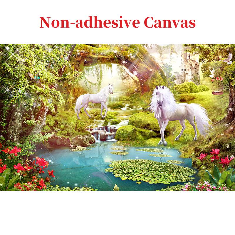 Mural Wallpaper 3D Beautiful Forest White Horse Lake Nature Scenery Photo Wall Paper Living Room TV Sofa Background Wall Home Decor Rolls