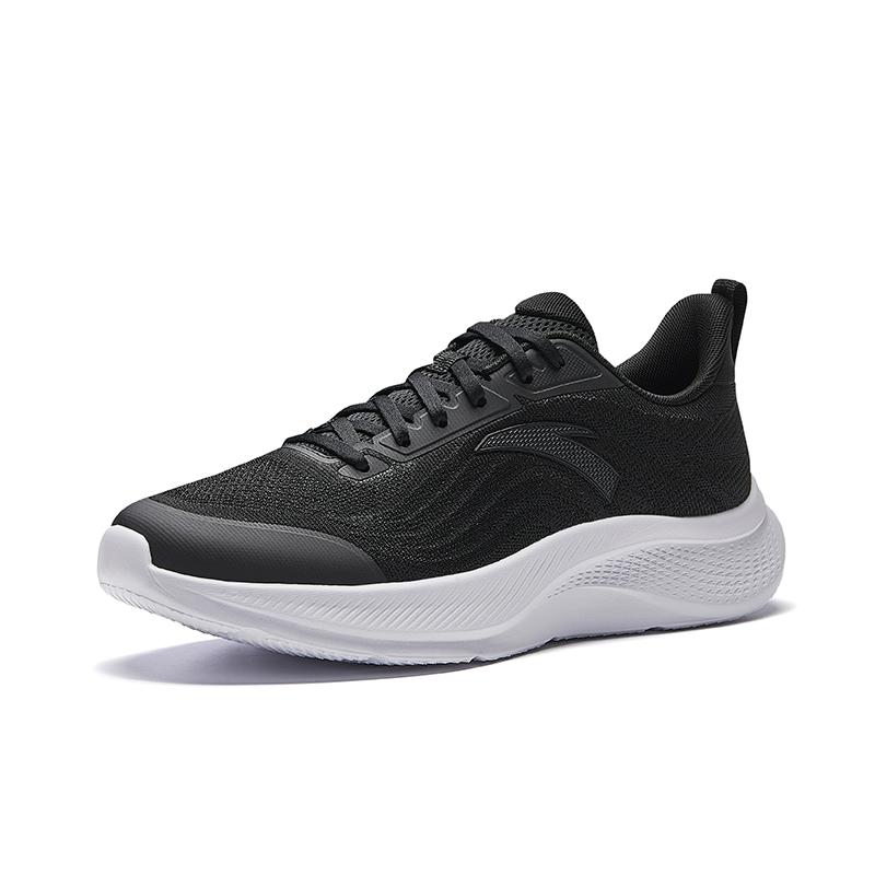 

Новые кроссовки Anta с амортизацией, увеличивающие рост, легкие, дышащие, с низким верхом, технология C37, повседневные, для бега, мужские, черно-белые 912535503-6 43