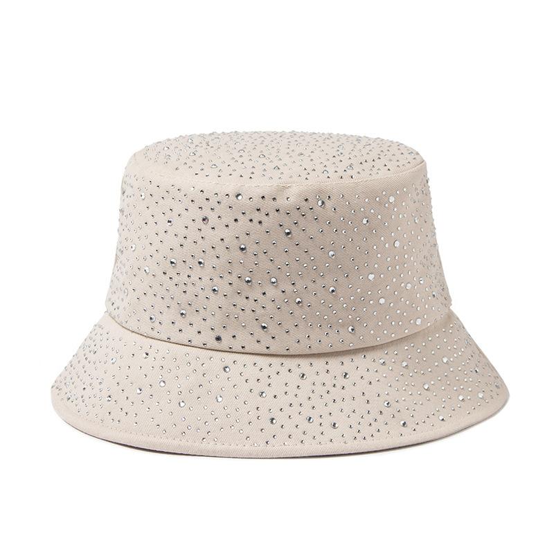New Fisherman'S Hat Women'S Water Diamond Cotton Sunshade Cap Spring/Summer Autumn Fashion Panama Hat