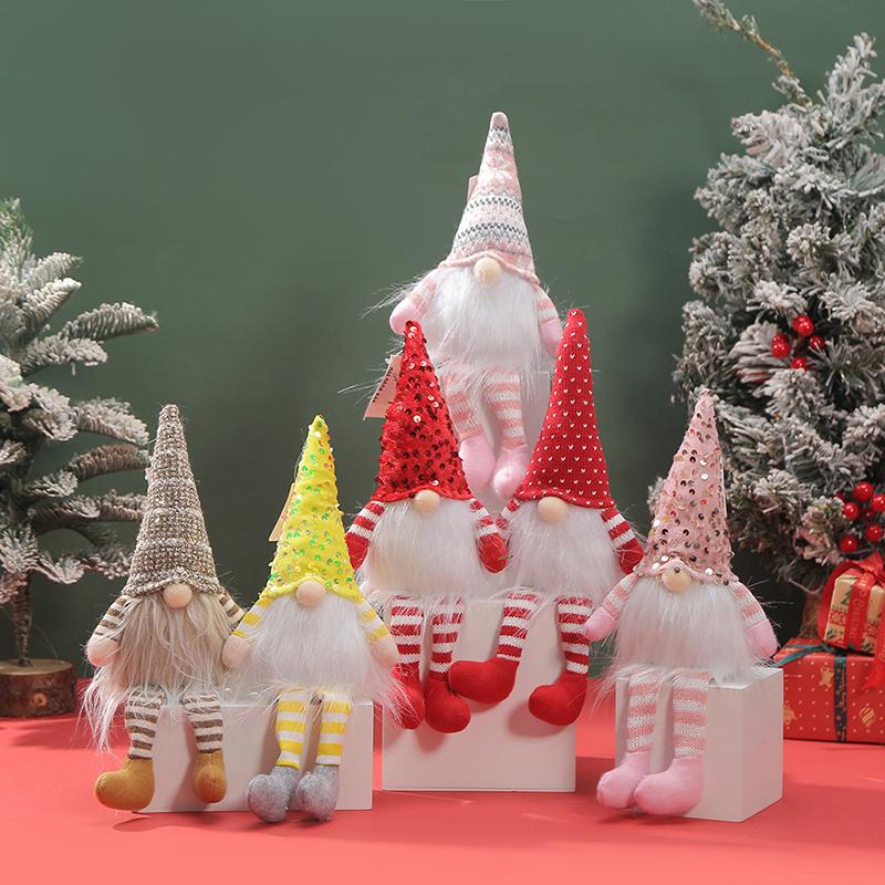 30cm Weihnachtsmann Puppe Weihnachtsdekoration Christbaum Anhänger für Heimzimmerdeko Neujahr 2026 Partygeschenke Navidad Zubehör