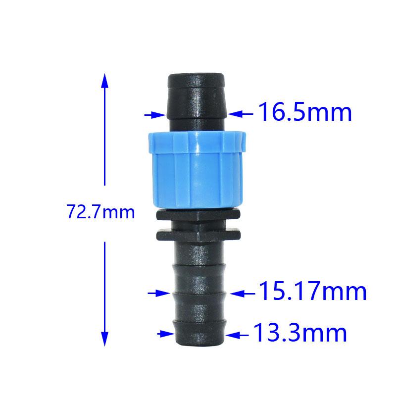 5pcs 16mm Irrigation Drip Tape Connectors Tee Elbow End Plug Repair Connector Agricultural Water Saving Irrigation Hose Joint