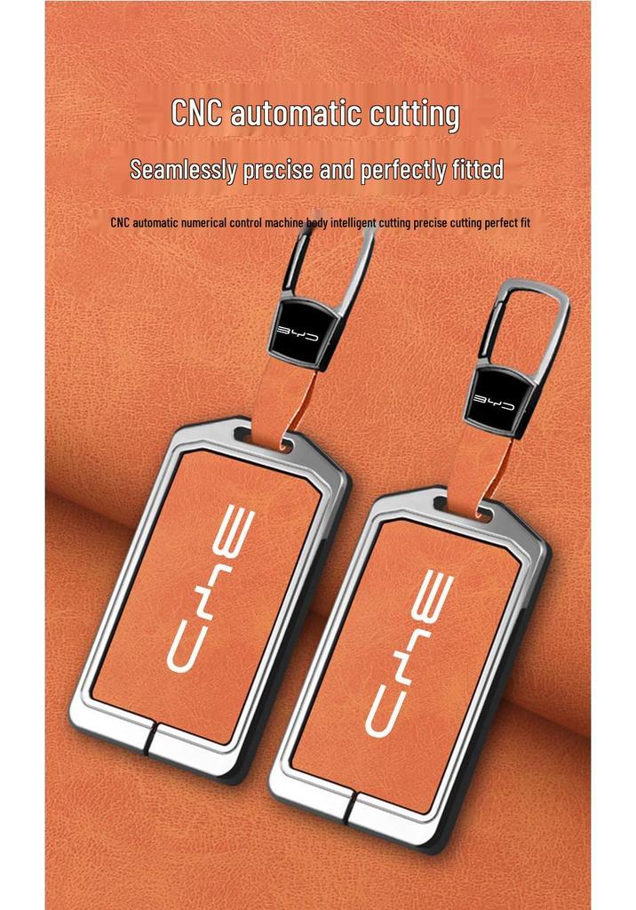 BYD Card Key Case for Song, Yuan, DMI Max, Han, Tang, Qin, Seagull, Destroyer 05 - New Model Protective Shell & Buckle