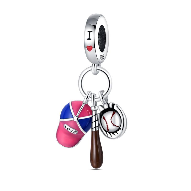 Copper Volleyball Baseball Badminton Golf Sports 3Mm Charms Beads Pendants Birthday Party Fine Diy Jewelry Gifts