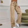 Women's High Waist Washed Women's Jeans Fashionable Versatile Straight Leg Pants
