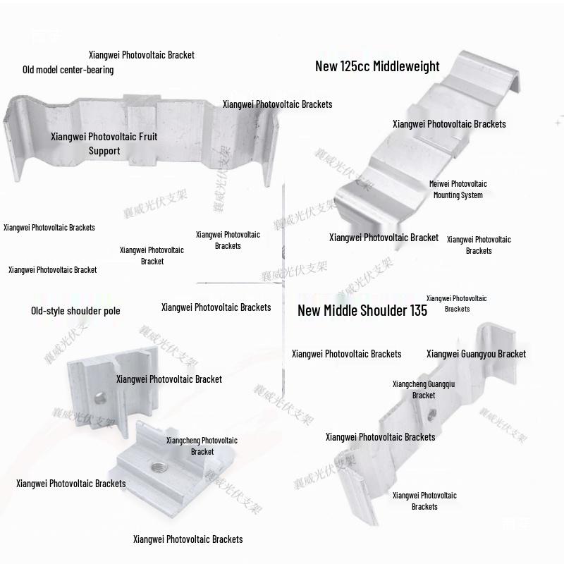 Zubehör für Photovoltaik-Montagesysteme: Trägerplatte Typ M mit Mittelklemme für Wassertank