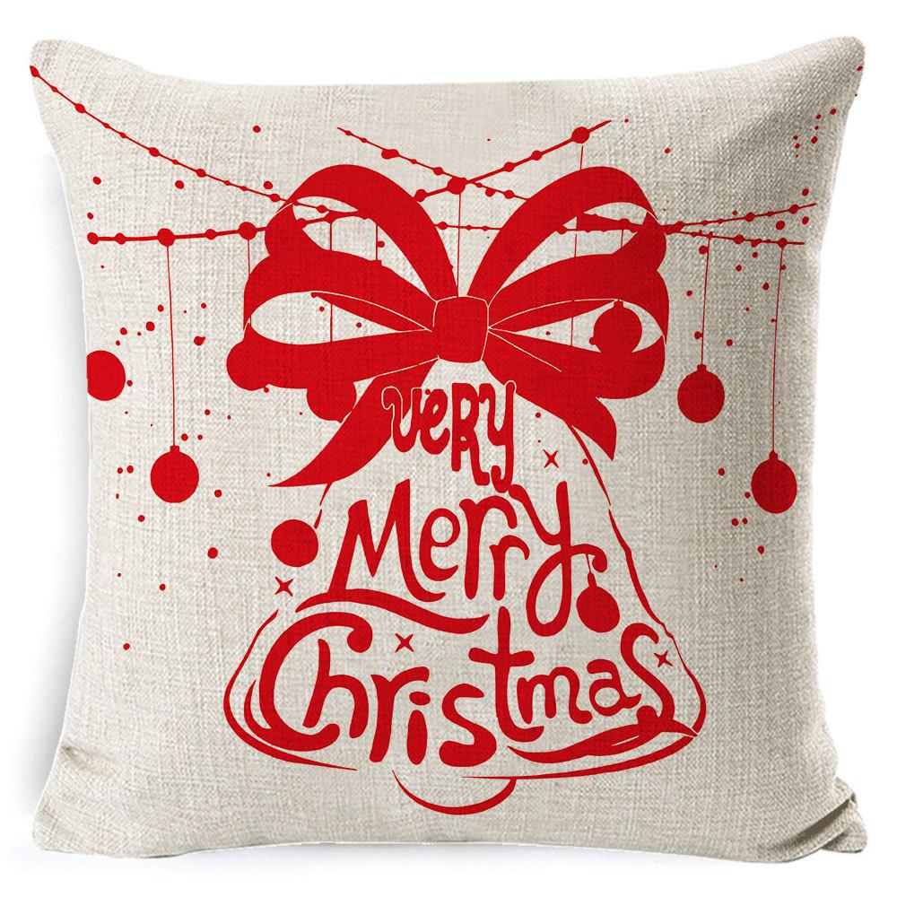 Christmas Pillow Case Christmas Light Luxury High-end Pillow Family Bed Pillow Case Home Cushion Bed Pillow