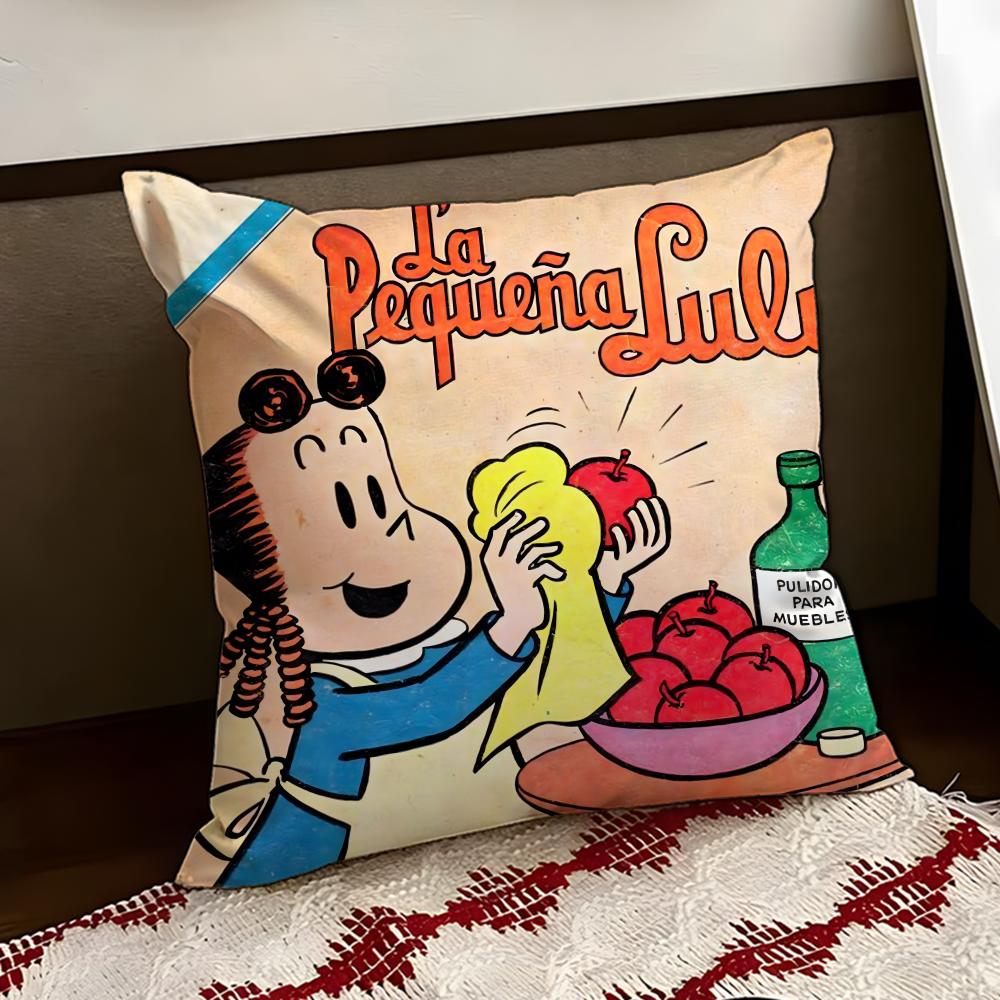 The Little LLulu Show Cushion Cover Reversible Soft Durable Pillow Cover Home  Car MultiScene Use for Daily Comfort