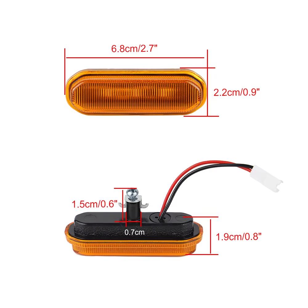 3Pcs Smoke/Yellow Front LED Grill Lights for Ford Bronco Sport 2025-2025 Amber Lighting Grille Lamps Kit with Wiring Harness