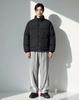 Apostrophe Comma Bottom Point Matte Puffer Short Padded Jacket_Gray