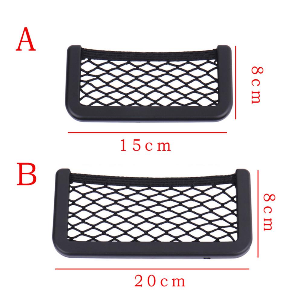 Car Net   Storage Bag Seat Side Back Storage Net Bag Phone Holder     1pcs
