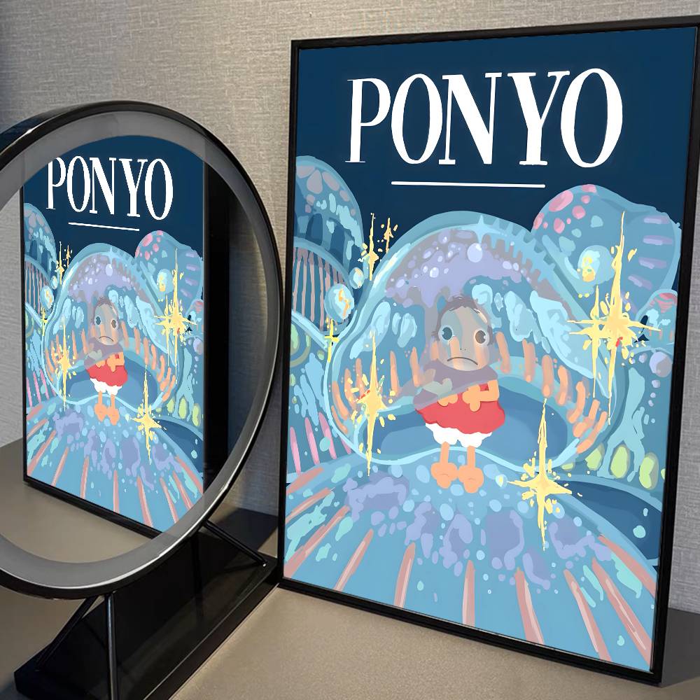 Anime P-ponyos Vintage Posters Sticky Retro Kraft Paper Sticker DIY Room Bar Cafe Kawaii Room Decor