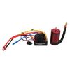 RC 3660 Brushless Motor and 80A Brushless ESC Electric Speed Controller T Male Connector Motor ESC Set for 1 8 RC Car
