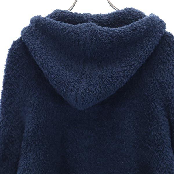 BAREFOOT DREAMS Long sleeve knit Zip hoodie M Navy blue Fluffy jacket Men's Used