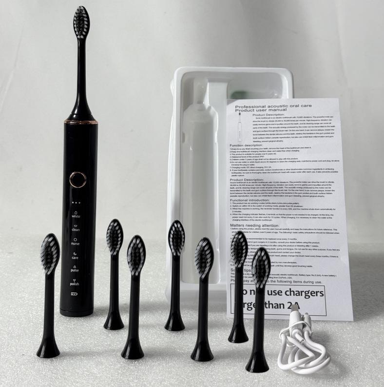 Sonic Couple Electric Toothbrush X-18: 6-Speed Soft Bristle Smart Brush for Adults