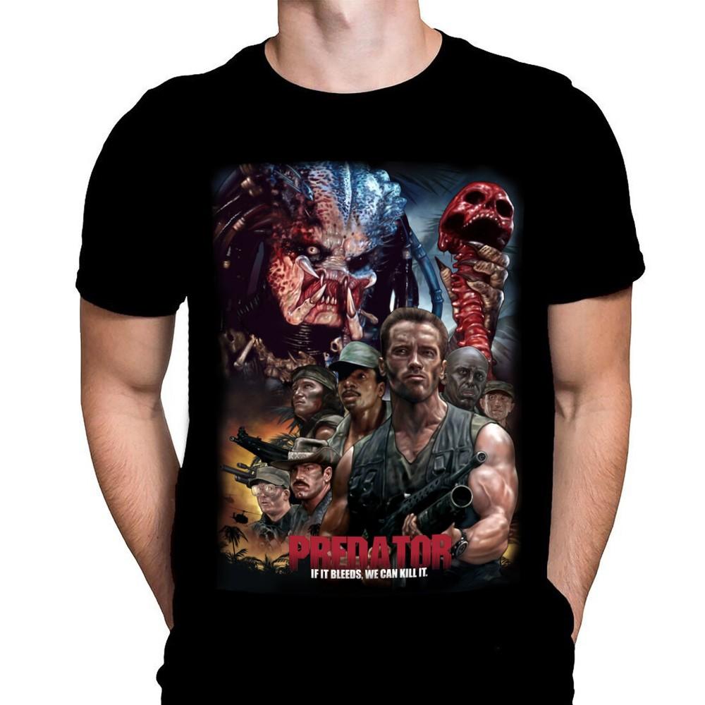 PredatorIf It BleedsClassic Horror Movie ArtT-Shirt by Peter Panayis Unisex T-Shirt XXL