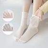 Dopamine Pile Pile Socks for Women, Summer Thin, Long, Antibacterial, Breathable, Cool, Ballet-style Modal Long Socks