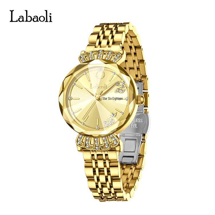La Baoli Women s Waterproof Quartz Wristwatch with Steel Band - Model LA813