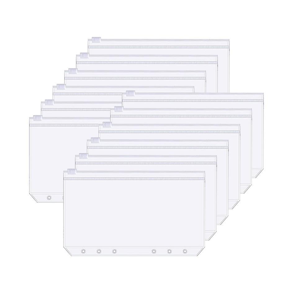 Marble Pattern A6 PU Leather 6-Hole Binder Journal Notebook for Cash Budget A6