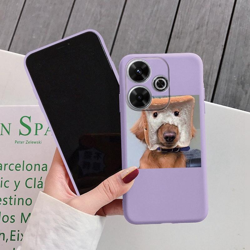 Funny Dog Soft Silicone Case For Redmi Note 13 Pro 13C 14 Poco C65 Samsung A55 M35 S24 Xiaomi iPhone Huawei Honor 200 Realme 9 Camera Shockproof Cover