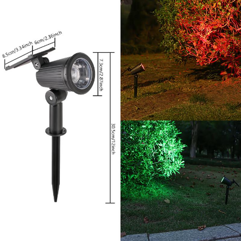 Solar Powered LED Garden Spotlight