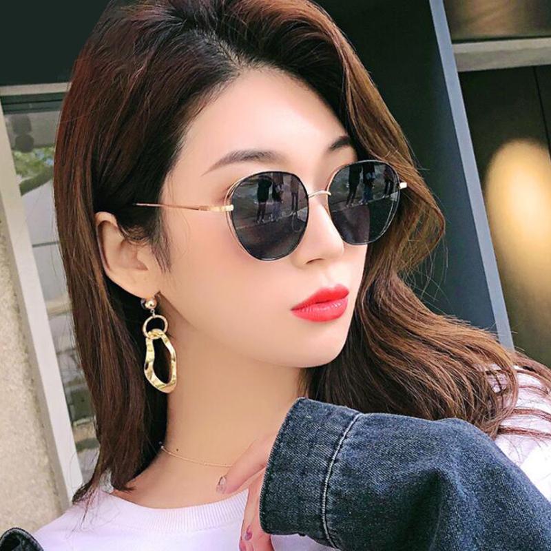 Women Hollow Oval Myopia Sunglasses Metal Hinge Minus Lens Round Prescription Sun Glasses Diopter 0 -0.5 -0.75 To -6.0
