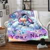 Custom Name "Space Adventure Winnie" blanket for Couch & Bed, Plush Cozy Fuzzy Blanket Super Soft & Warm Blankets for Fall and Winter. 0908427