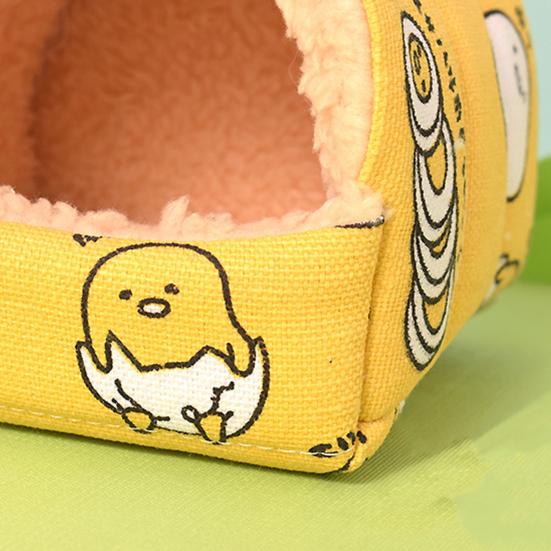 Hamster Nest Warm Cute Cartoon Pattern Guinea Pig House Comfortable Hamster Hideout