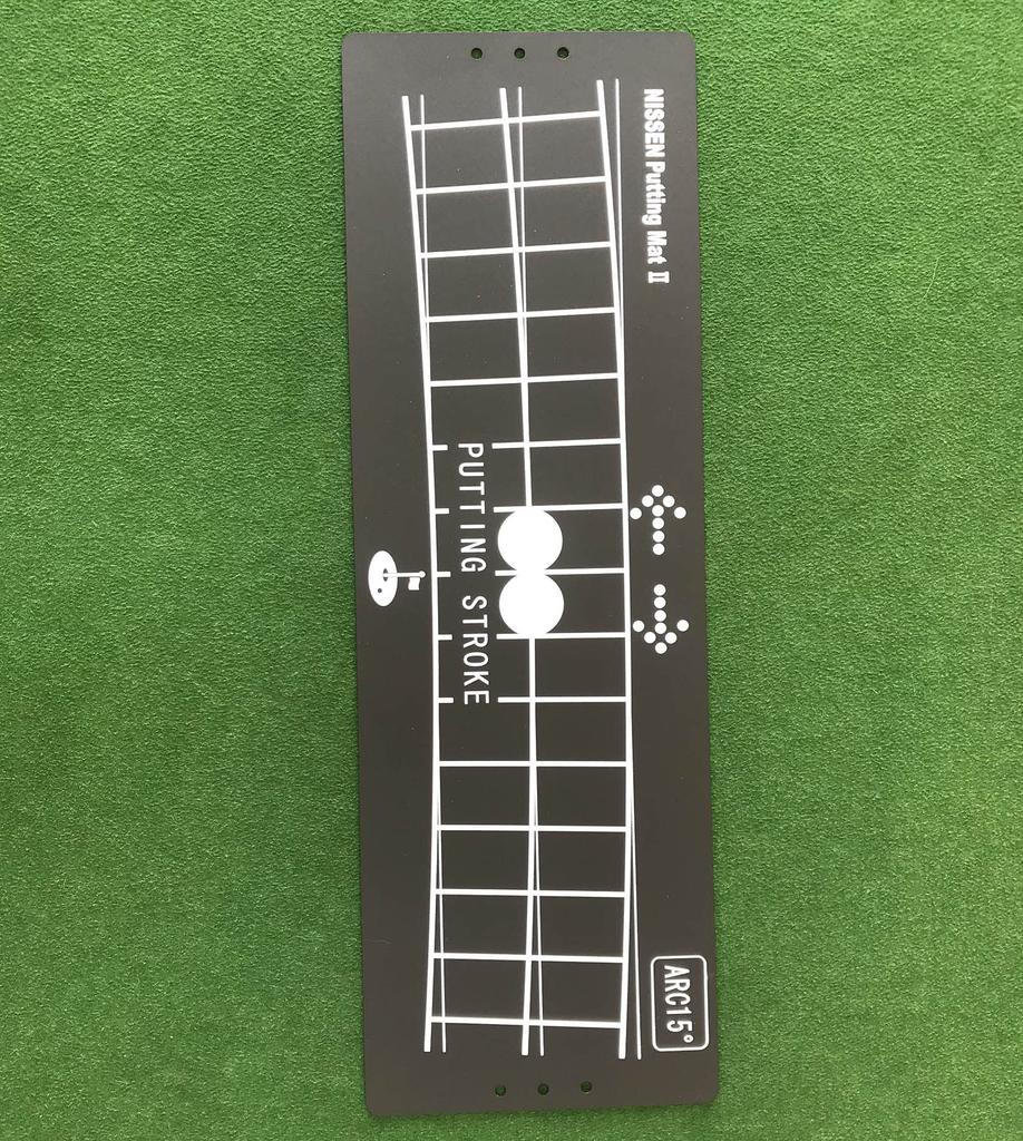 Nissen Polytech Putting Mat LL for Practice Made in Japan Black 70 x 23cm Approx.
