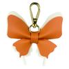 Handcrafted Elegant Butterfly Leather Keychain Double-Layer Wing Design with Premium Light Gold Hook Bag Charm Gift Accessory