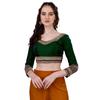 Sumaira Tex WomenS Milan Silk Heavy Embroidery With Sequins Worked Full Sleeve Fancy Saree Blouse (Charlie )