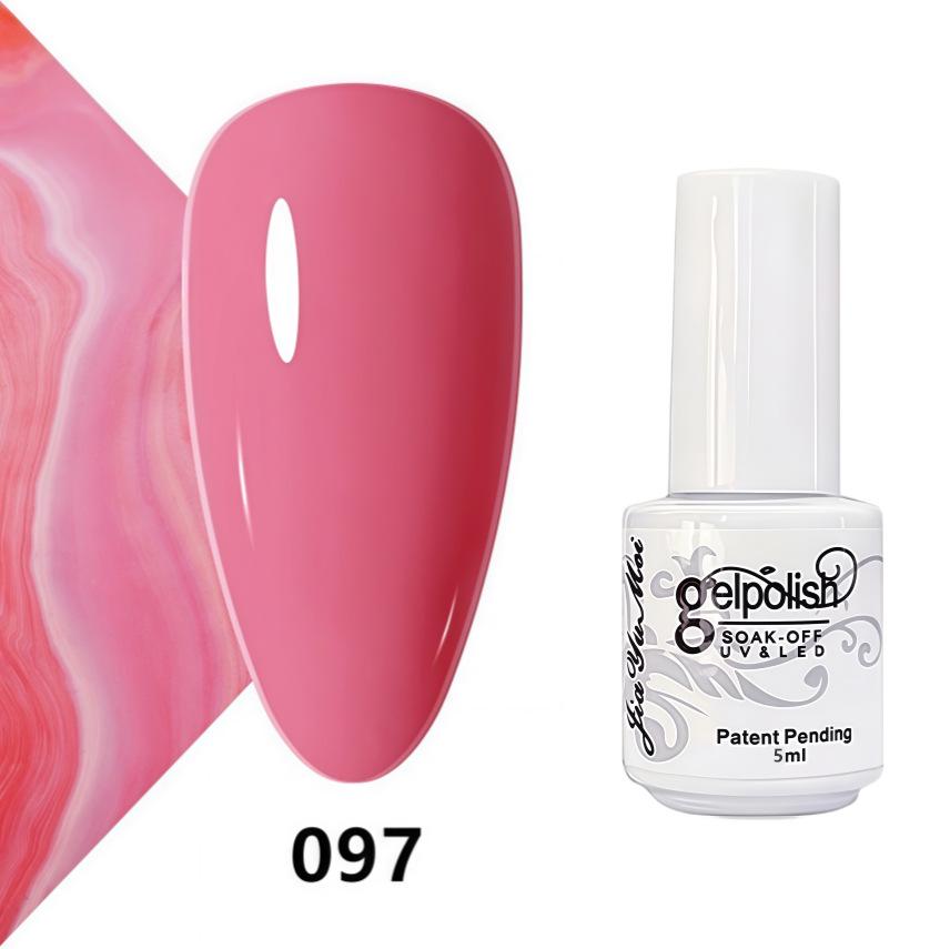 GELPOLISH Nail Art Set: Base, Top Coat, Transparent & White Gel Polishes
