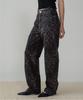 ZIZEMUSEUM Leopard Wide Pants (Wine)