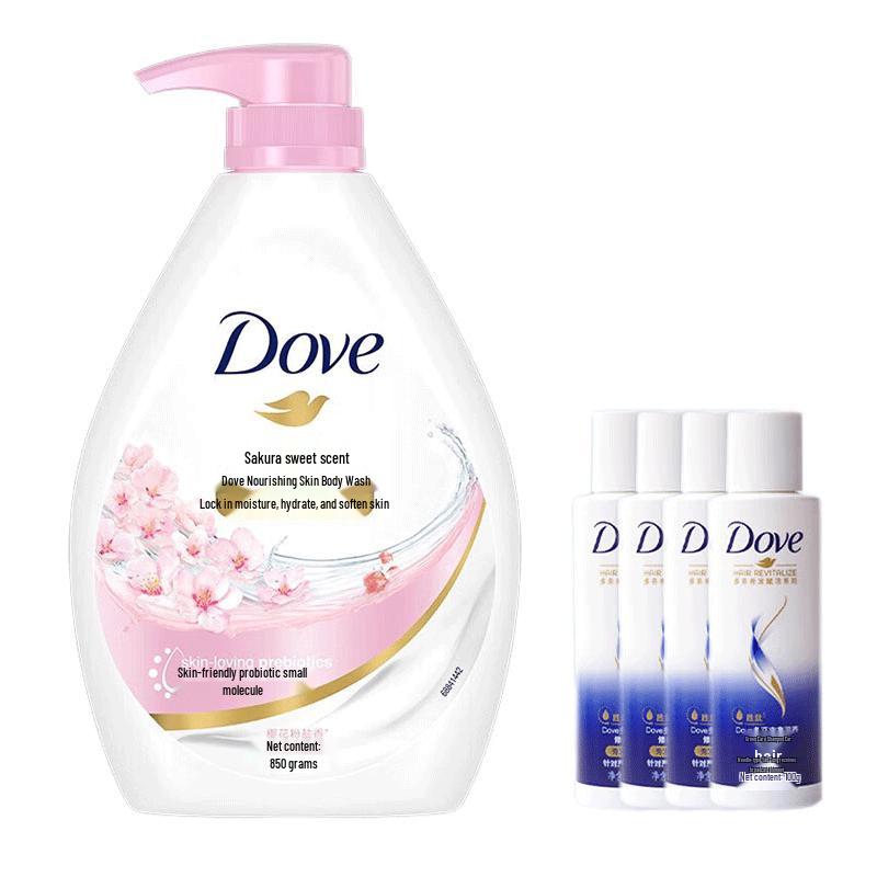 

Dove Cherry Blossom Body Wash and Shampoo Set
