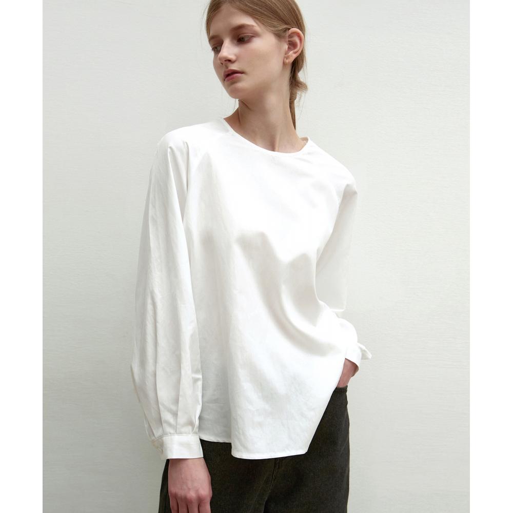 

NICK&NICOLE Круглая блузка Reglan_White