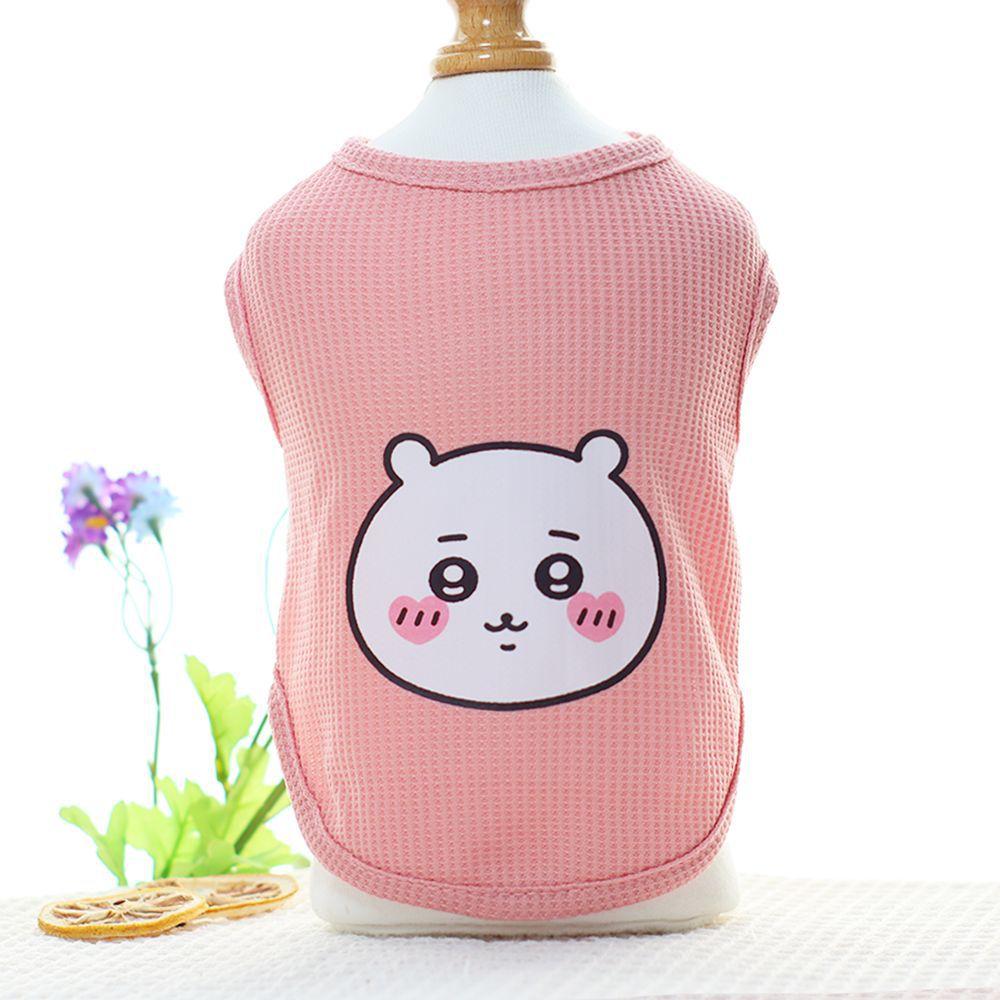 

Милый кот и собака Весенне-летняя одежда для питомцев с мультяшным принтом Легкая и дышащая XS