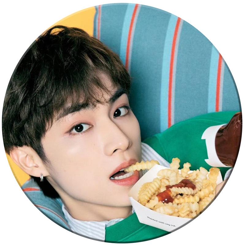 WAYV 2025 Calendar Mirror Keychain Pendant and Tinplate Star Badges Set