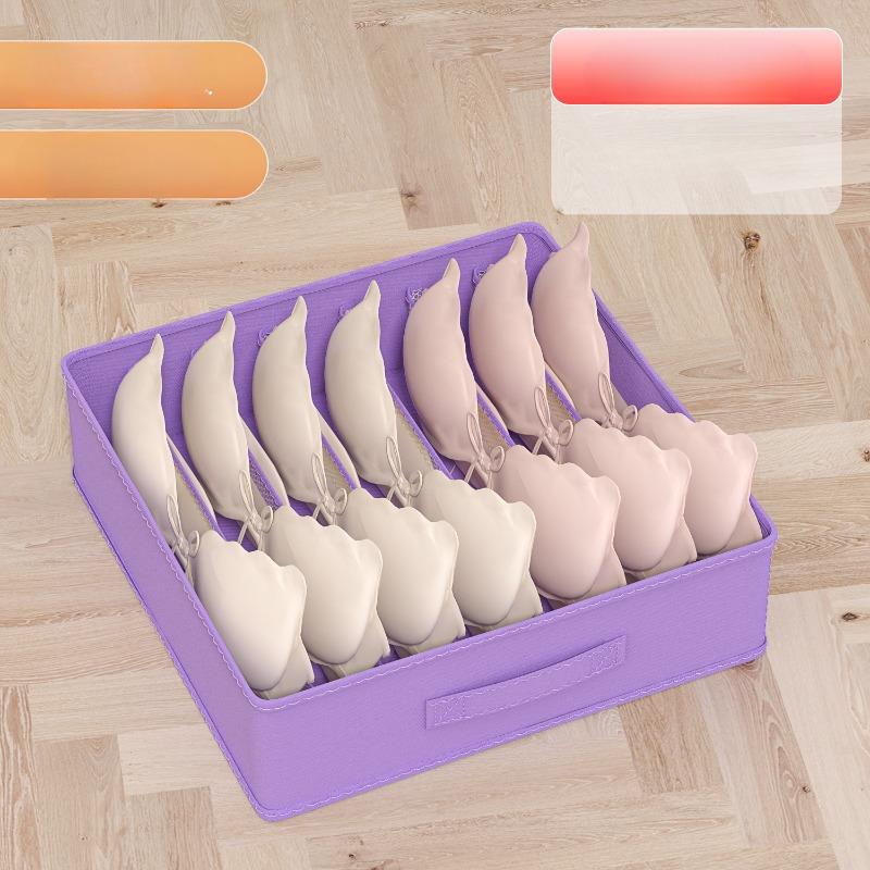 New Underwear Organizer Box Household Underwear Socks Division Storage Box Student Dormitory Storage Accessories Underwear Storage Box
