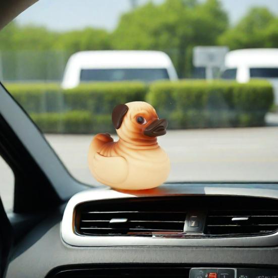 Pug Rubber Duck Bath Toy Duck Collectable Funny Dog Duck Kids Bath Accessory for Home Bathtub Pool Baby Shower Cruising Vacation Gift