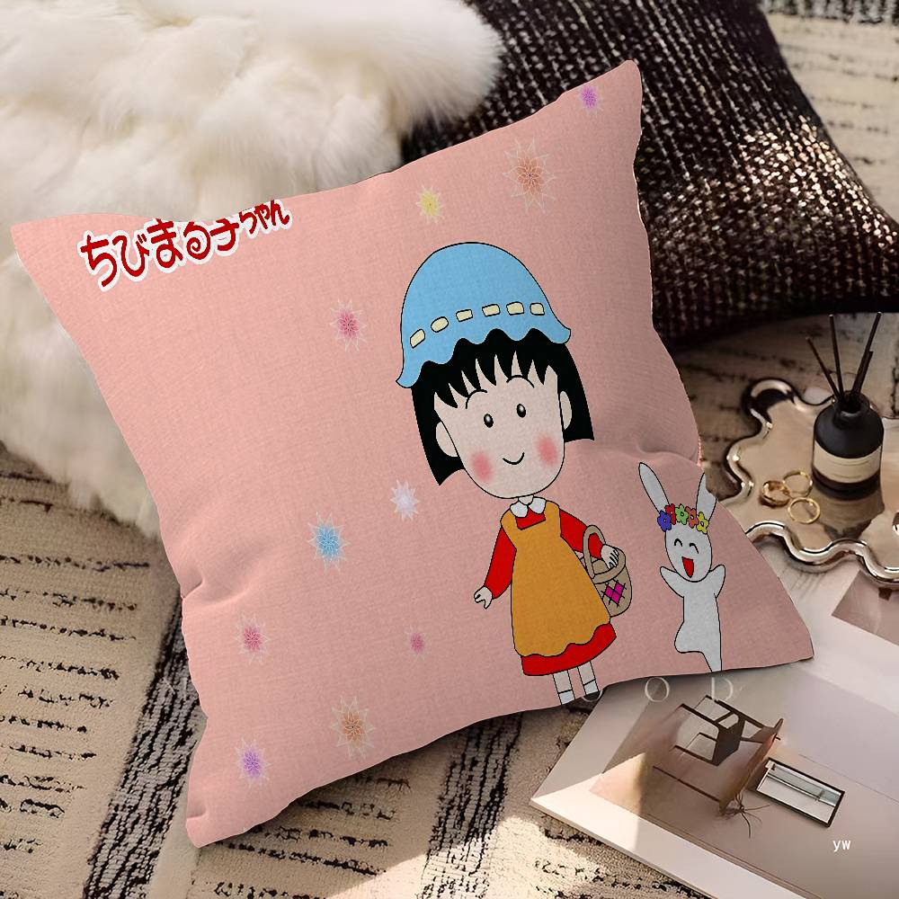 CChibi Maruko Chan Cushion Cover Decorative Pillow Sofa Home Decor case pillow cases