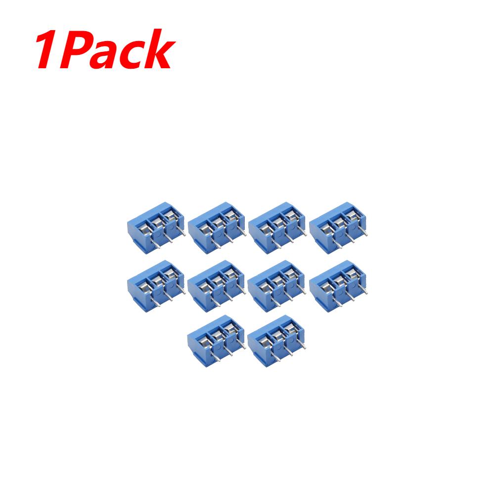 10-100PCS KF301 2P/3P PCB Terminal Block Connector Blue Green PCB Screw Terminal Block Connector Assortment Kit for Arduino