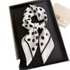 Geometric polka dot imitation velvet herringbone pattern cotton and linen small square scarf silk scarf headscarf shawl sun protection scarf women's s