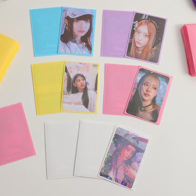 Ins Gorący Kolor Cukierkowy Kpop Toploader Rękaw na Karty Torba do Przechowywania Kart Zdjęciowych Idolów Etui Ochronne Artykuły Papiernicze