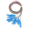 12pcs Fiber Optic Cable 12 Strand Ceramic Ferrule Low Insertion Loss Patch Cord for Instrumentation