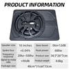 10-inch 600-watt slim under-seat powered car subwoofer, high-power, low-distortion amplifier, excellent heat dissipation.
